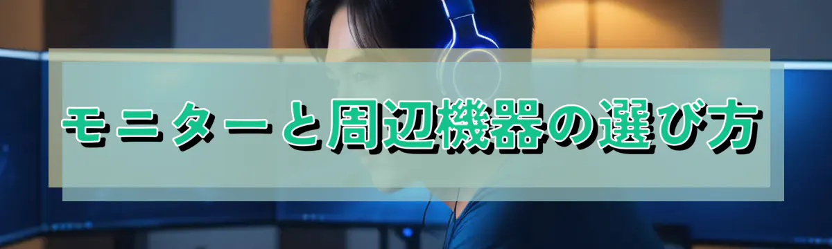 モニターと周辺機器の選び方