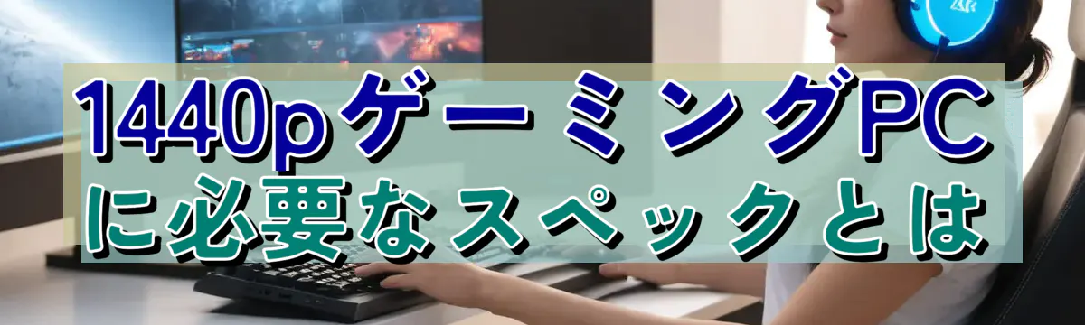 1440pゲーミングPCに必要なスペックとは