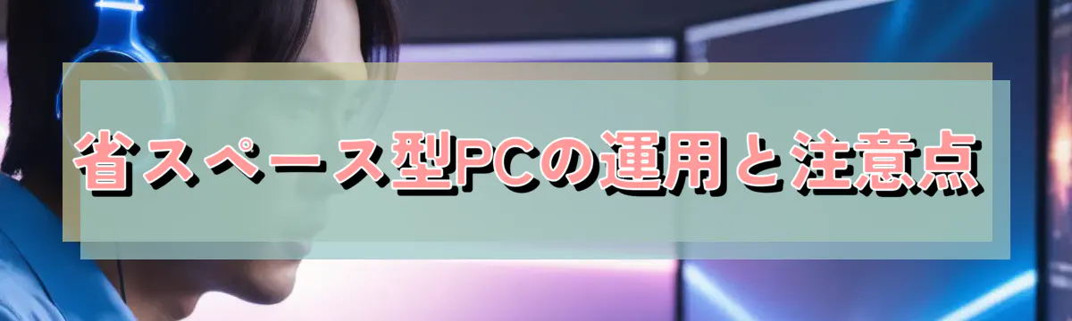 省スペース型PCの運用と注意点