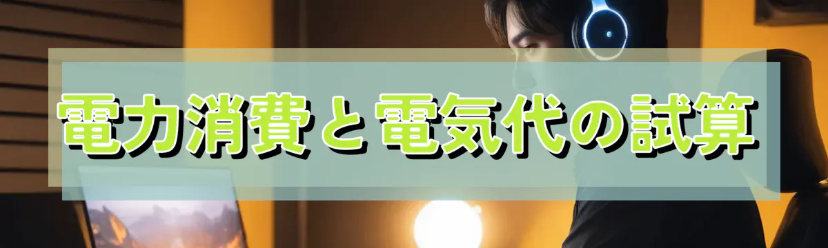 電力消費と電気代の試算