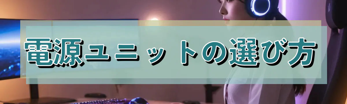 電源ユニットの選び方