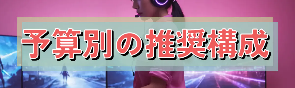 予算別の推奨構成