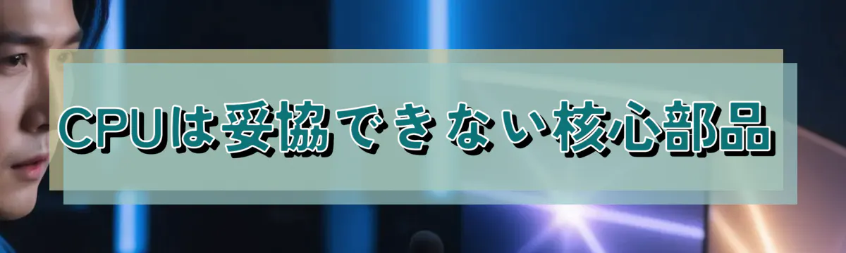 CPUは妥協できない核心部品