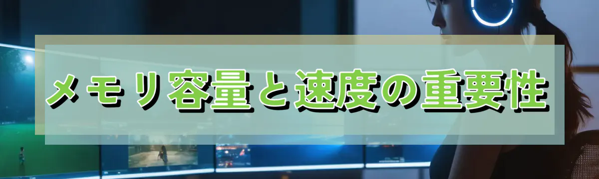 メモリ容量と速度の重要性