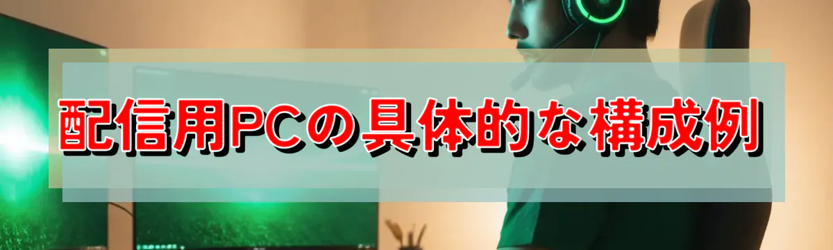 配信用PCの具体的な構成例