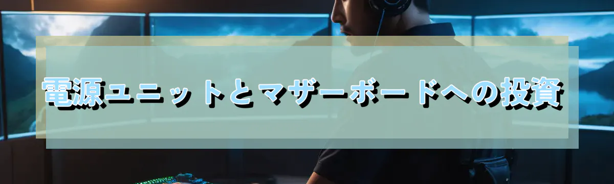 電源ユニットとマザーボードへの投資