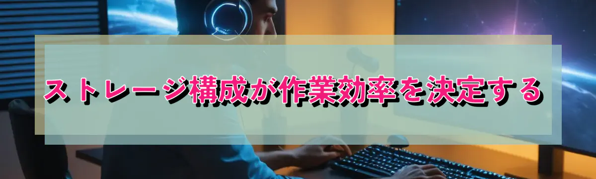 ストレージ構成が作業効率を決定する