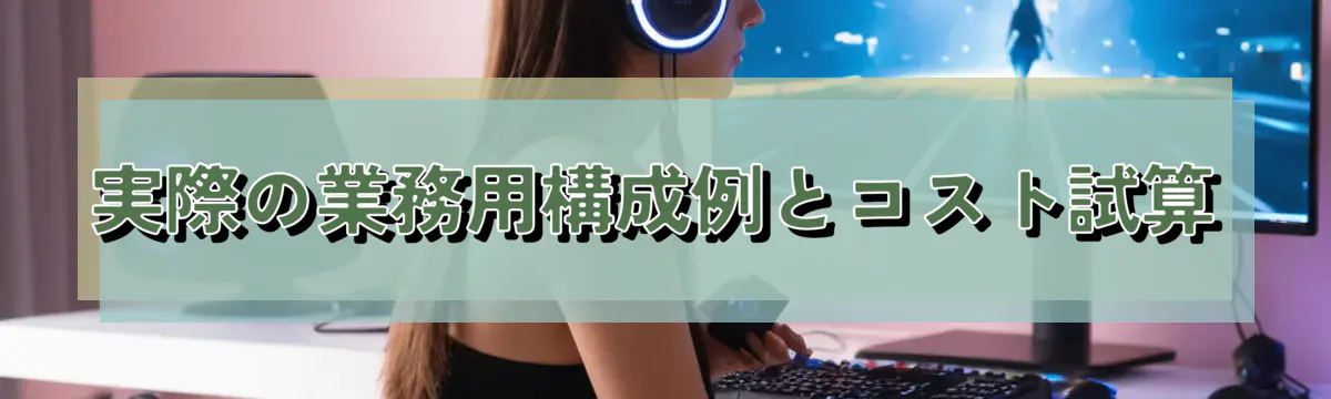 実際の業務用構成例とコスト試算