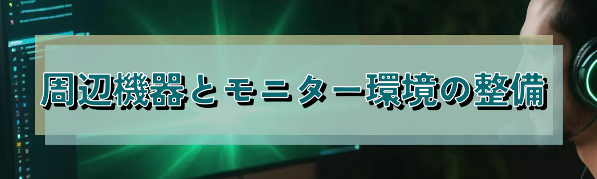 周辺機器とモニター環境の整備