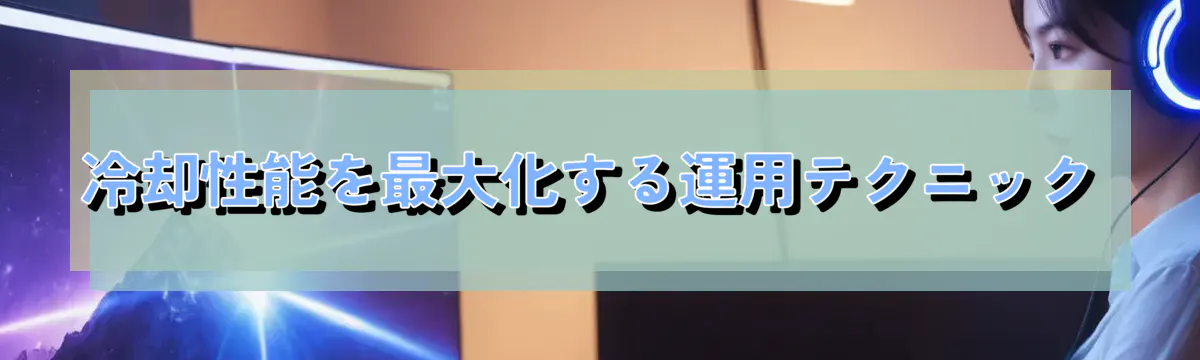 冷却性能を最大化する運用テクニック