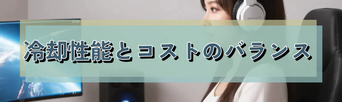 冷却性能とコストのバランス