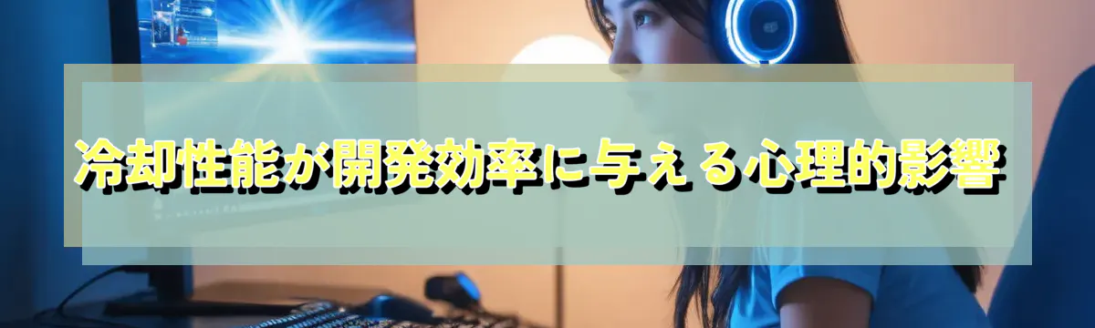 冷却性能が開発効率に与える心理的影響