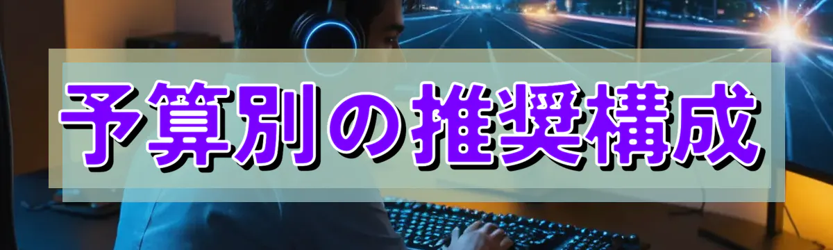 予算別の推奨構成