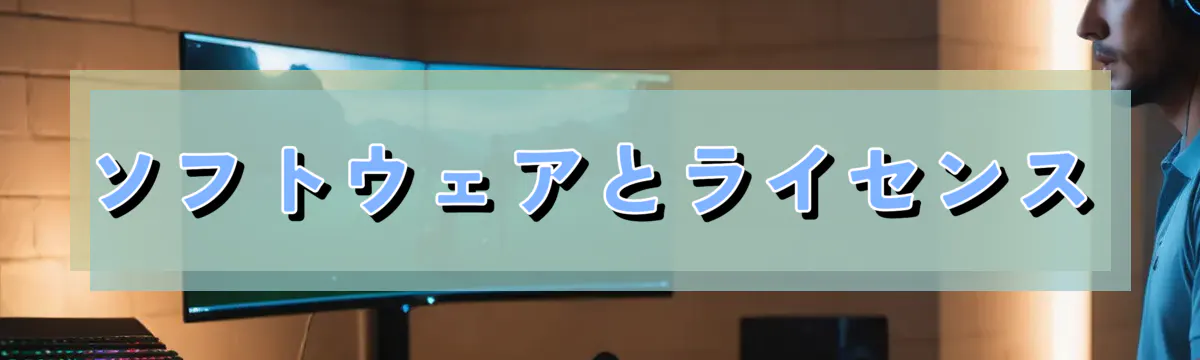 ソフトウェアとライセンス