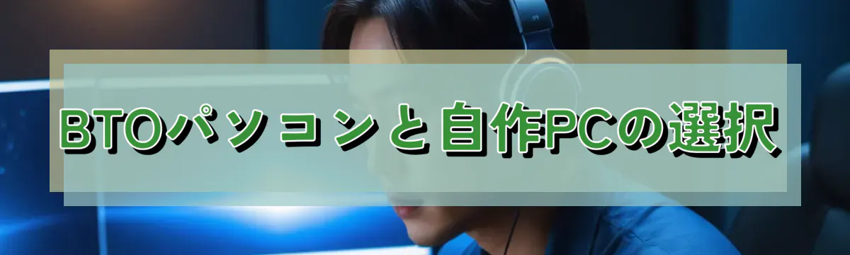 BTOパソコンと自作PCの選択