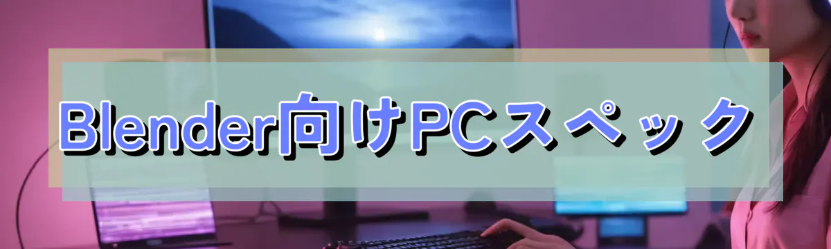 Blender向けPCスペック