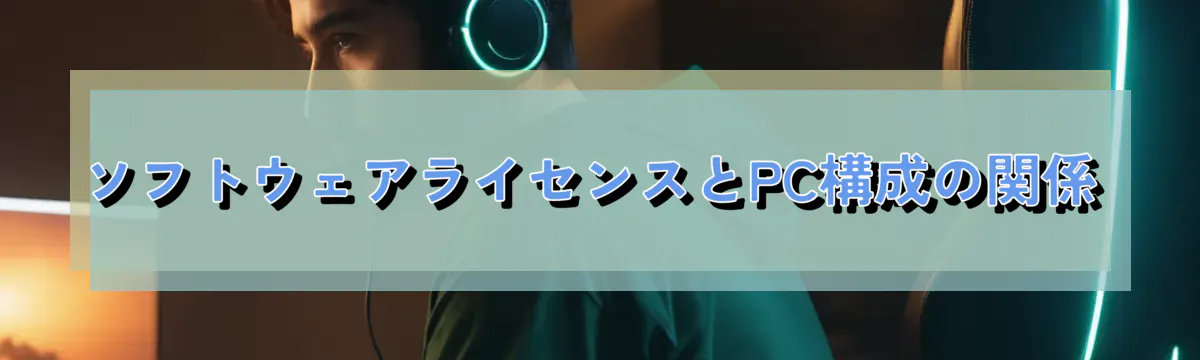 ソフトウェアライセンスとPC構成の関係
