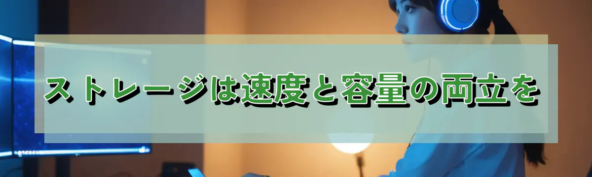 ストレージは速度と容量の両立を