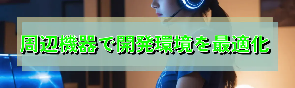 周辺機器で開発環境を最適化
