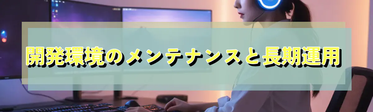 開発環境のメンテナンスと長期運用