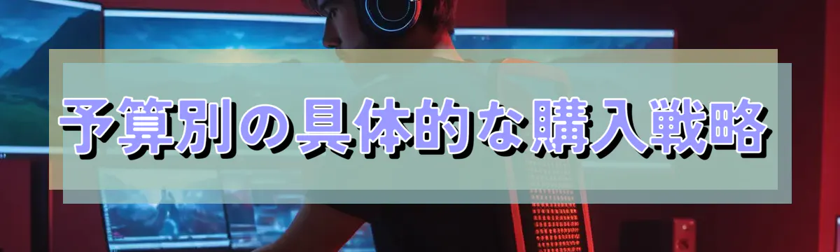 予算別の具体的な購入戦略