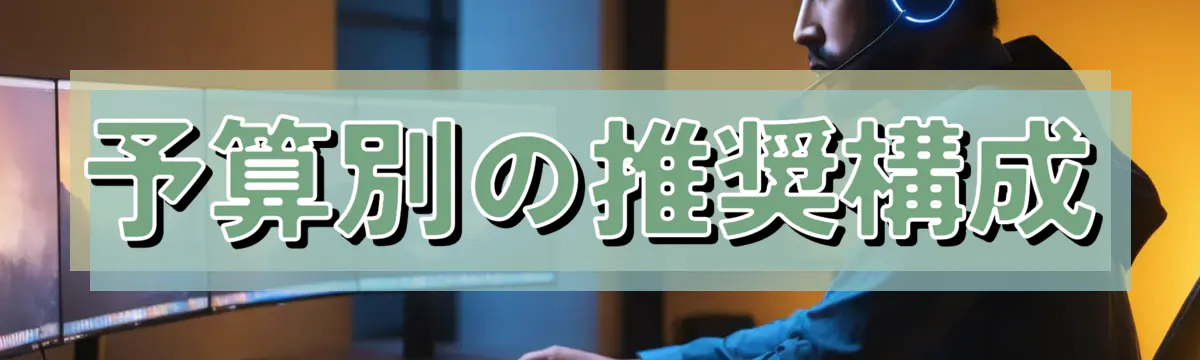 予算別の推奨構成