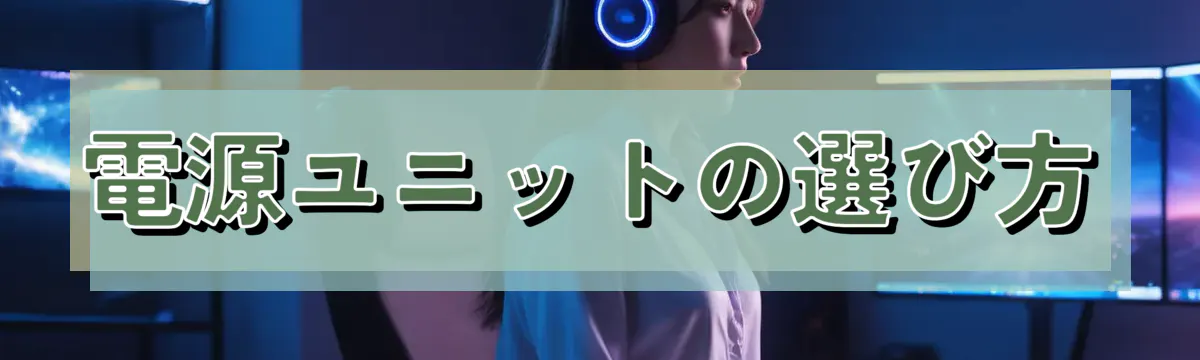 電源ユニットの選び方