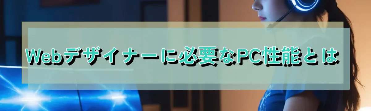 Webデザイナーに必要なPC性能とは