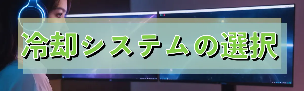 冷却システムの選択