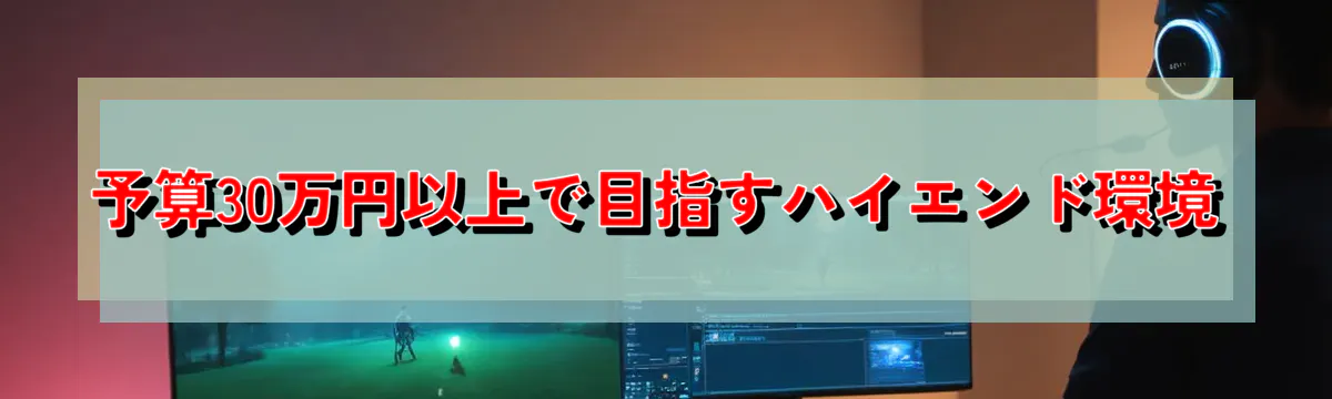 予算30万円以上で目指すハイエンド環境