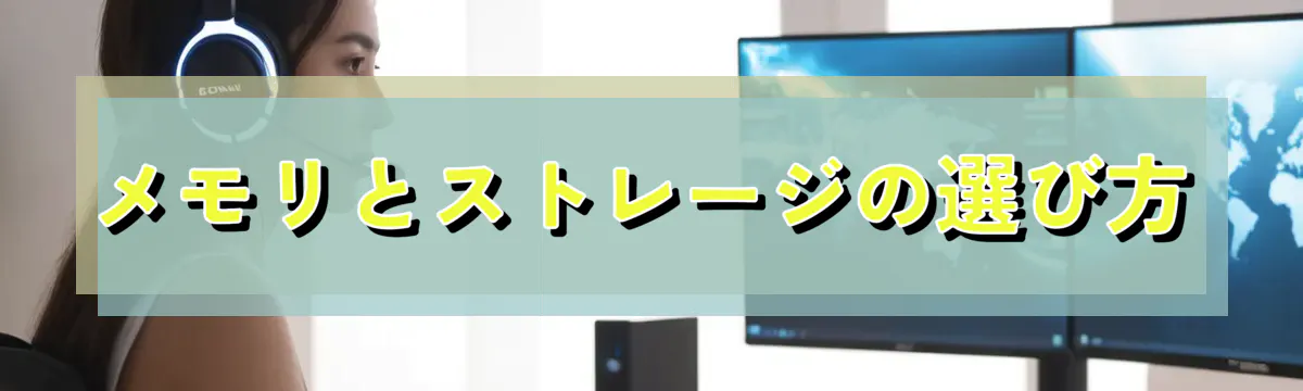 メモリとストレージの選び方