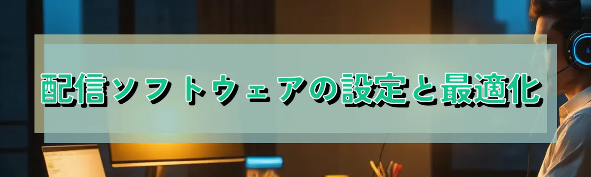 配信ソフトウェアの設定と最適化