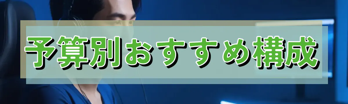 予算別おすすめ構成