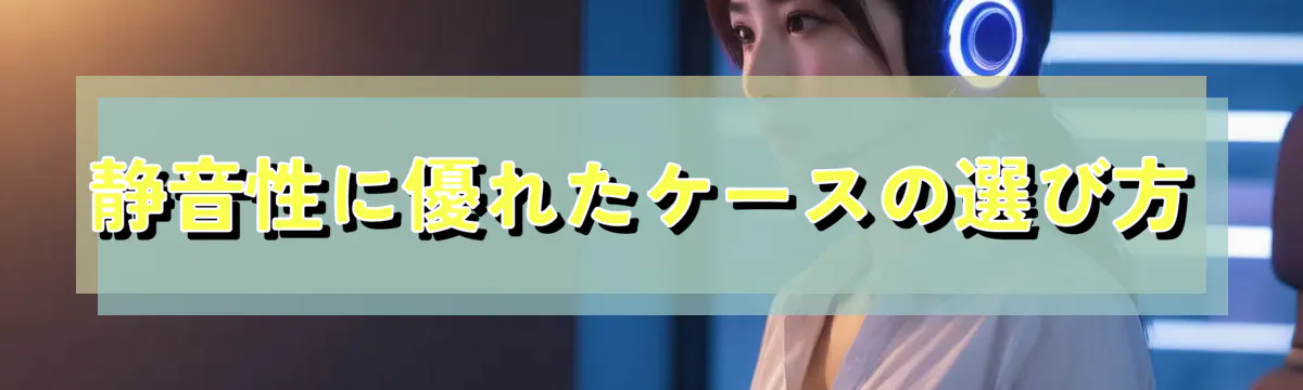静音性に優れたケースの選び方