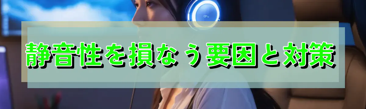 静音性を損なう要因と対策