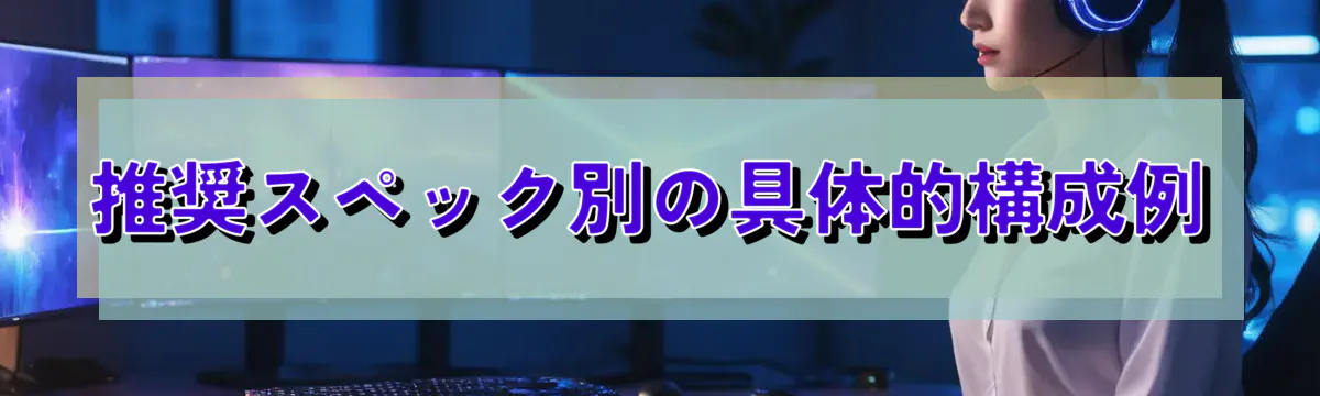 推奨スペック別の具体的構成例