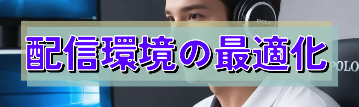 配信環境の最適化