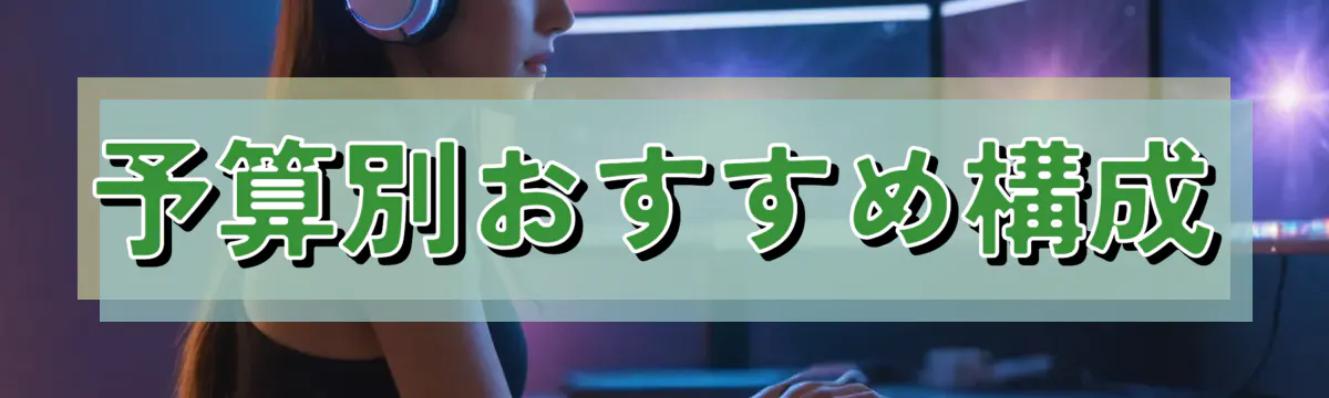 予算別おすすめ構成
