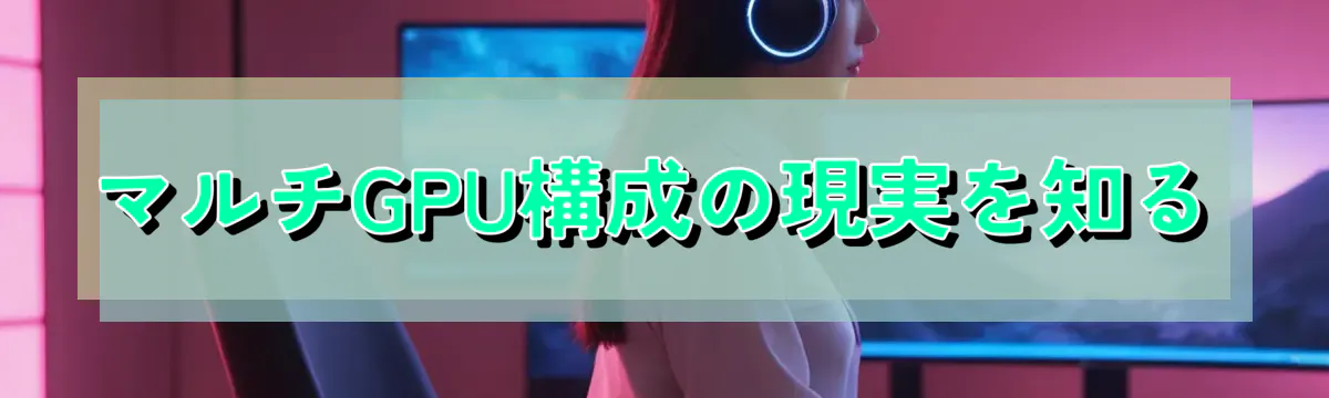 マルチGPU構成の現実を知る
