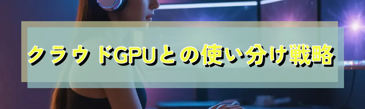 クラウドGPUとの使い分け戦略