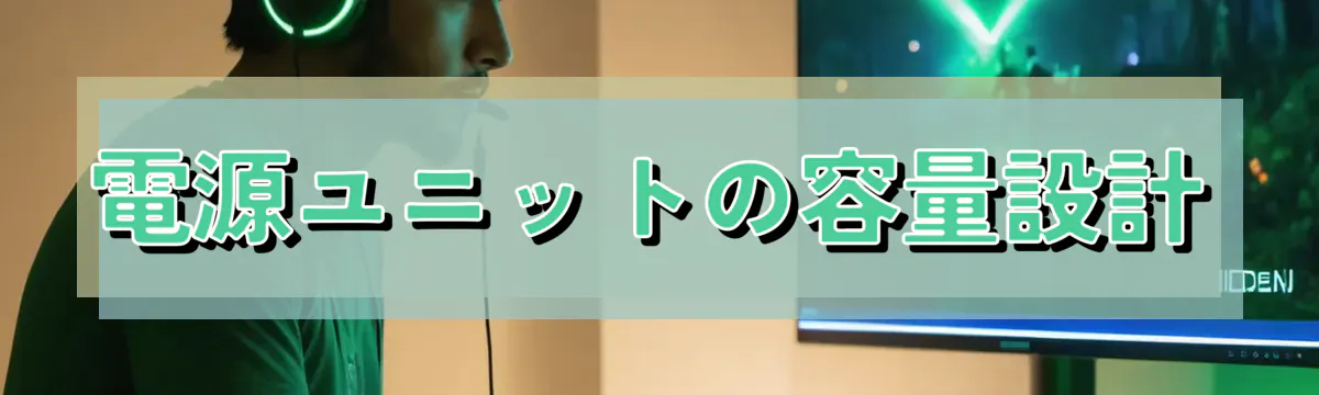 電源ユニットの容量設計