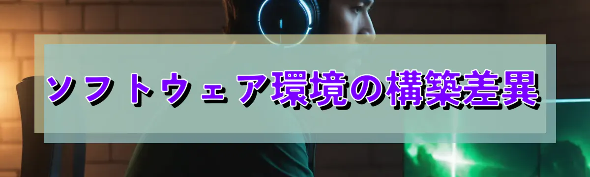 ソフトウェア環境の構築差異