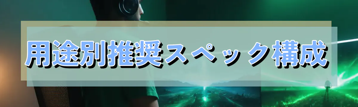 用途別推奨スペック構成
