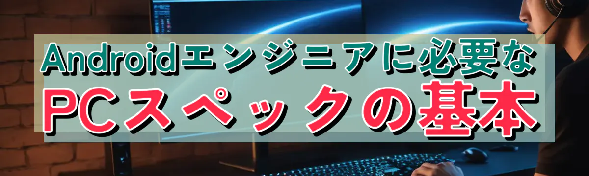 Androidエンジニアに必要なPCスペックの基本