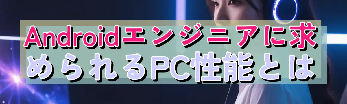Androidエンジニアに求められるPC性能とは