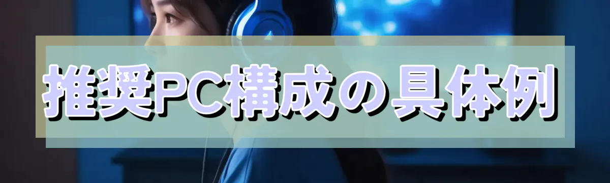 推奨PC構成の具体例