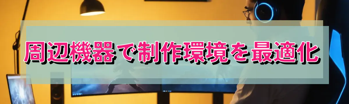 周辺機器で制作環境を最適化