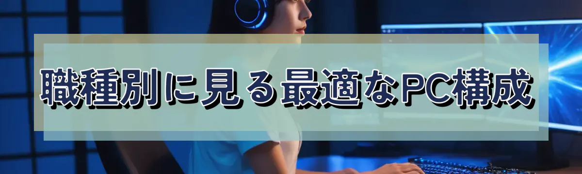 職種別に見る最適なPC構成