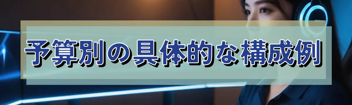 予算別の具体的な構成例