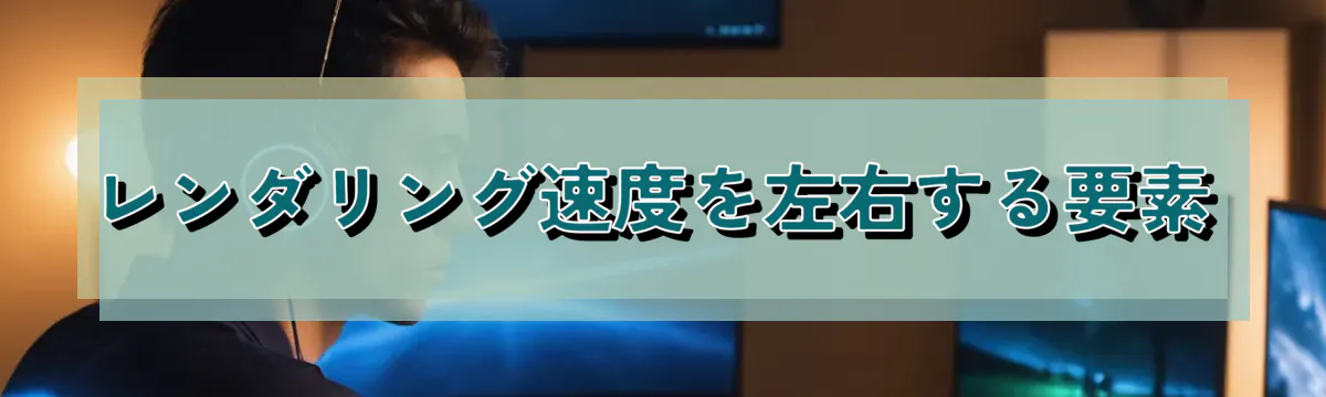 レンダリング速度を左右する要素
